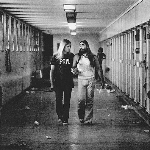 Ed Mead & Danny Atteberry on the Tier of Walla Walla's Isolation Unit in the 70's